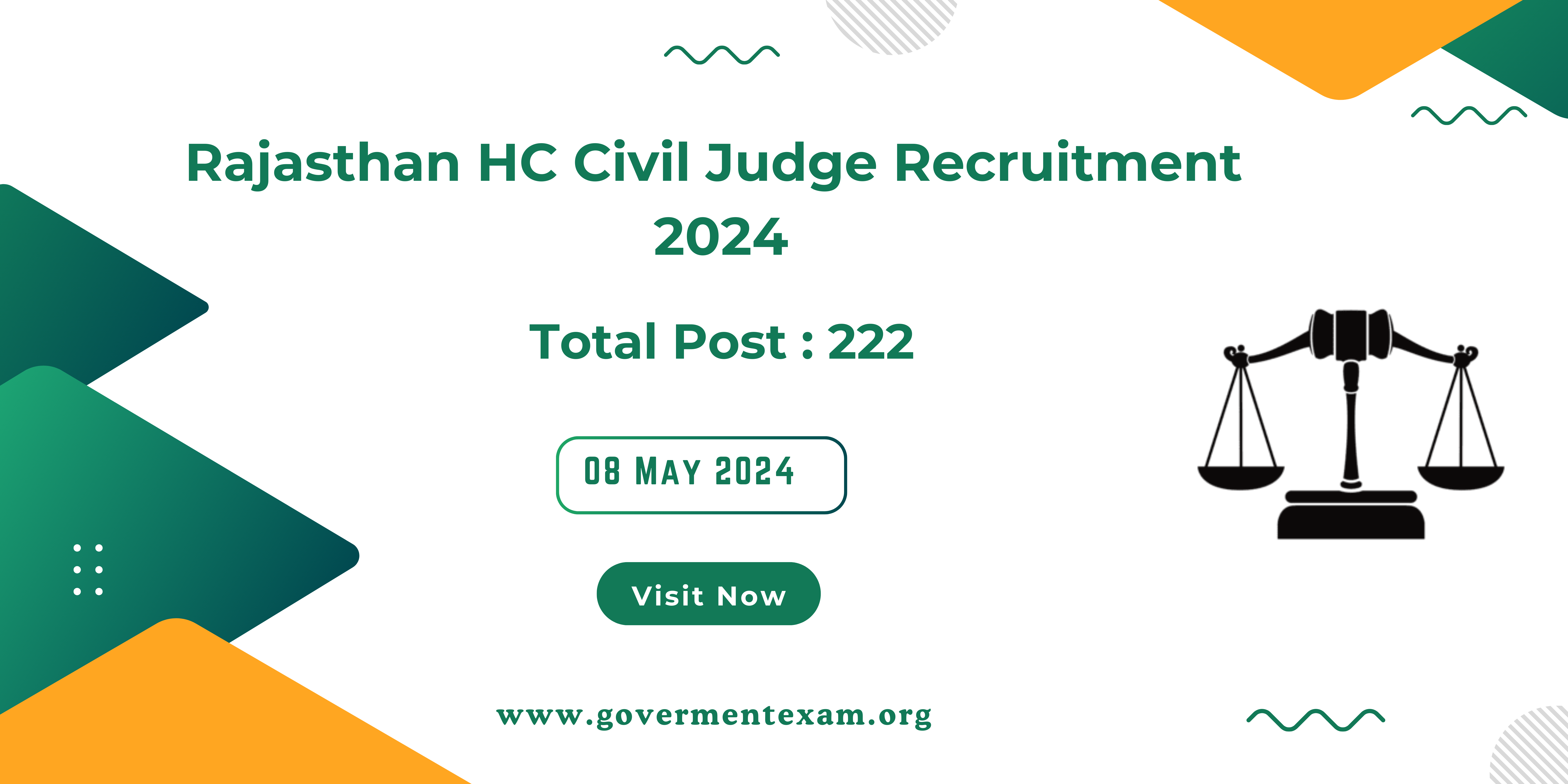 Rajasthan HC Civil Judge Recruitment 2024: Apply Online!